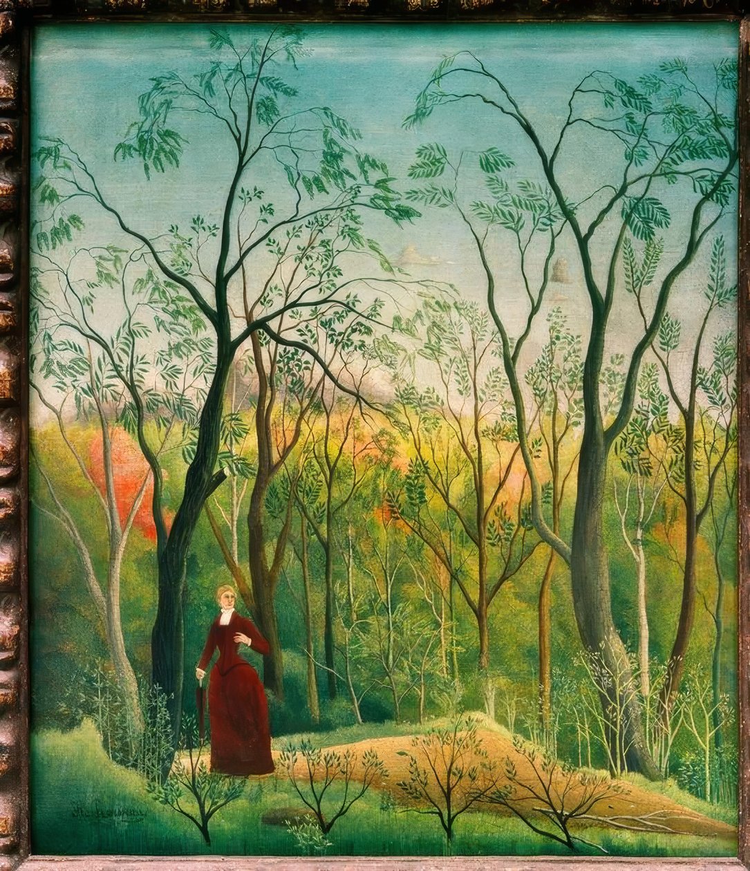 De Wandeling in het Bos door Henri Rousseau