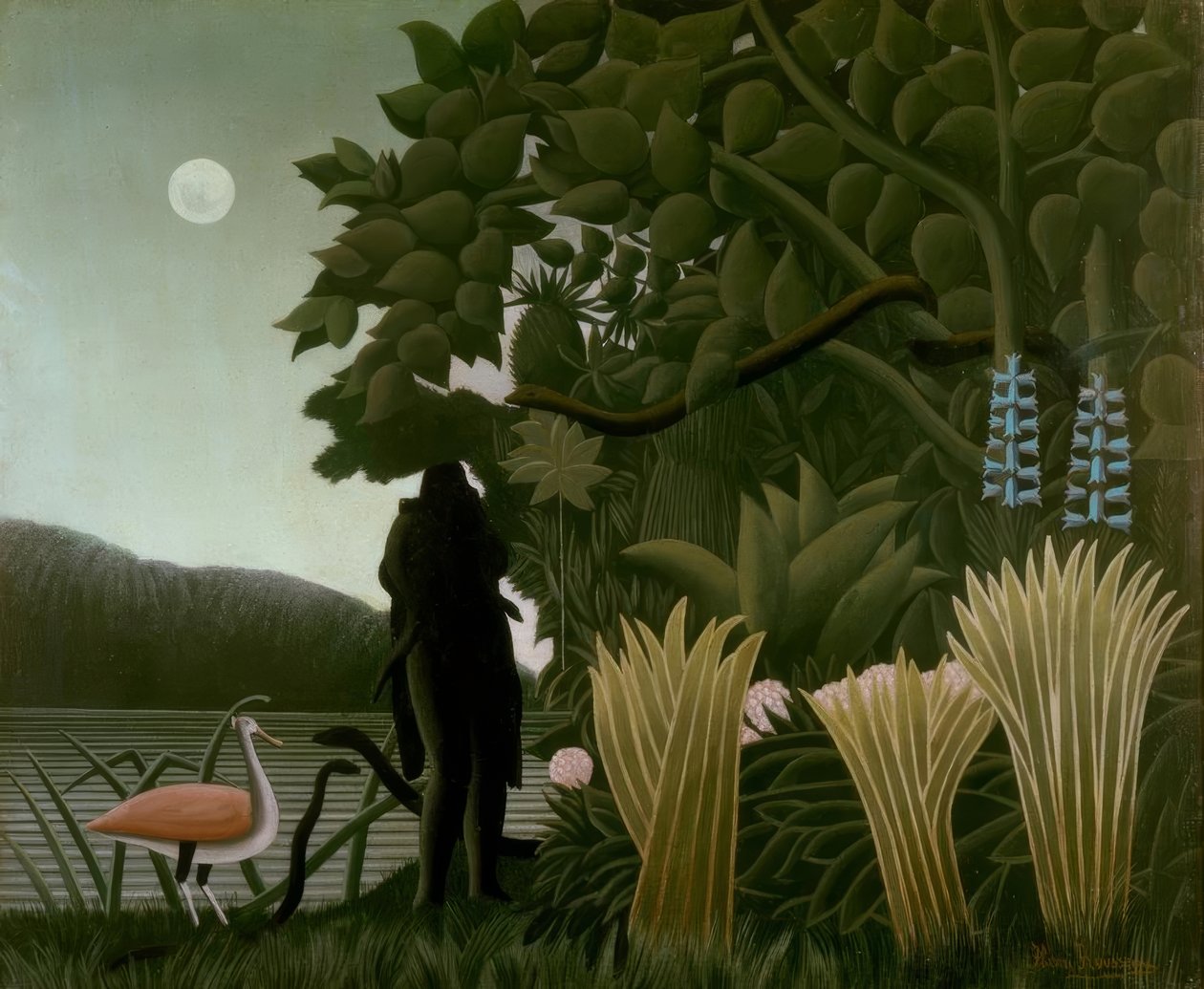 Slangenbezweerster door Henri Rousseau