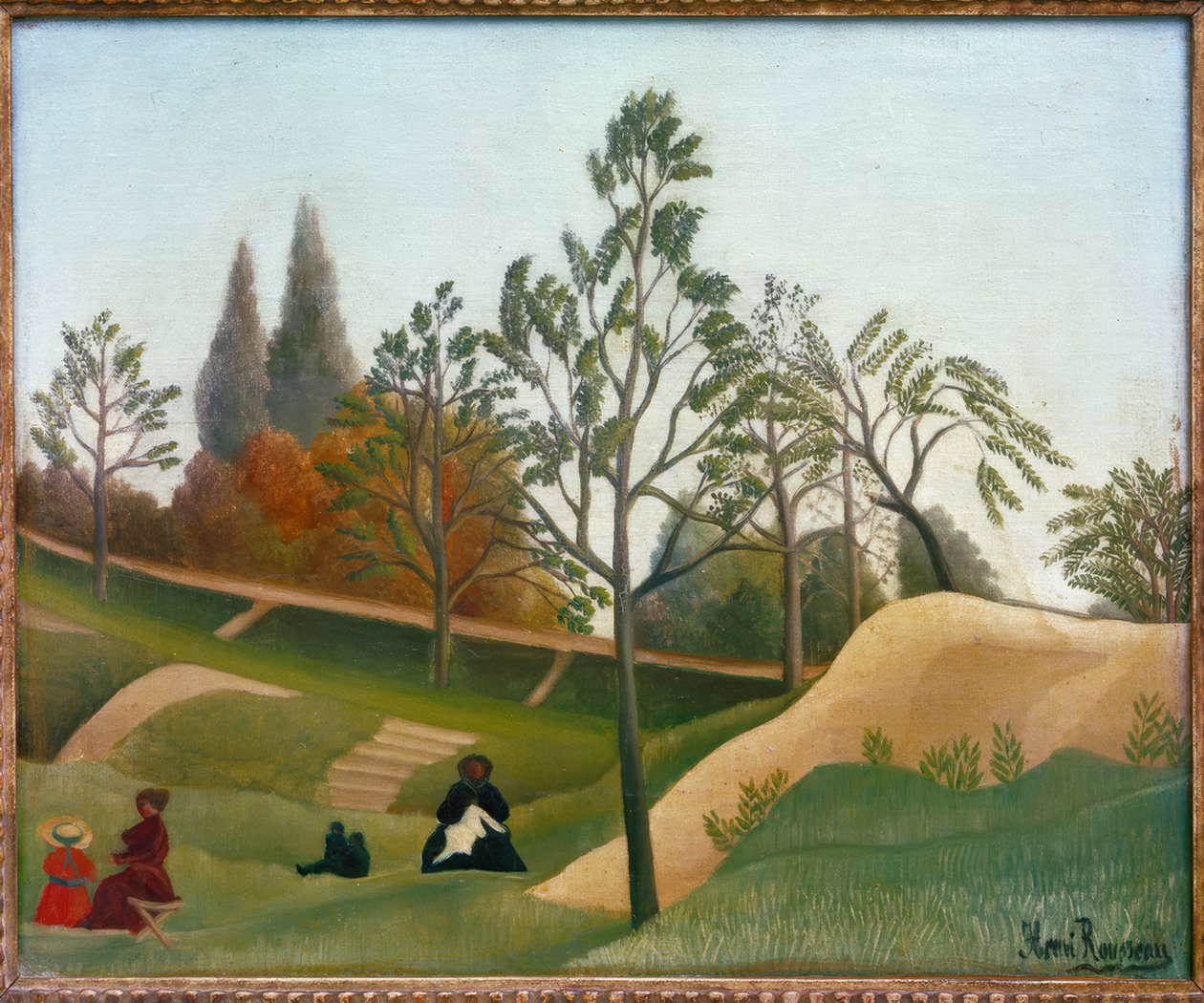 Uitzicht op de Vestingwerken door Henri Rousseau