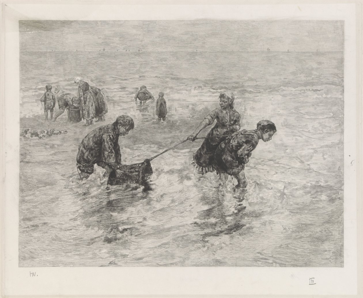 Kinderen langs de zee door Henri Wouters