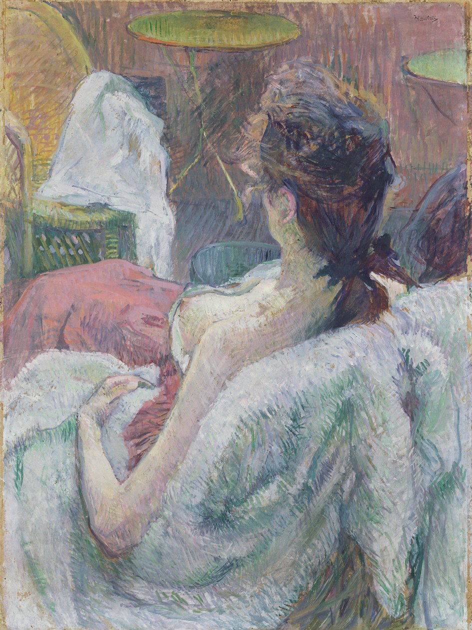 Het model rustend door Henri de Toulouse Lautrec