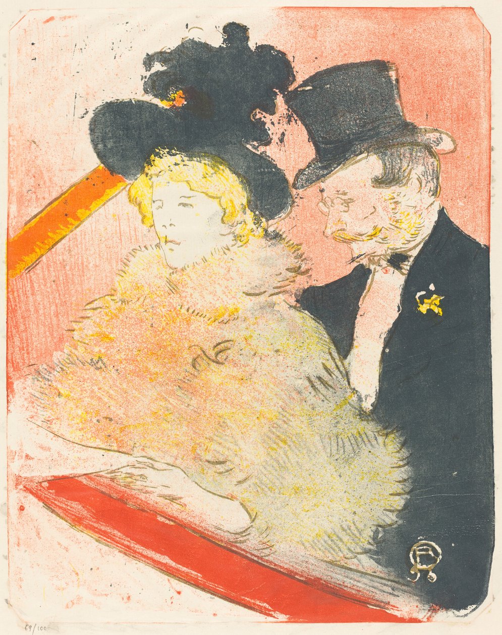 Bij het Concert door Henri de Toulouse Lautrec