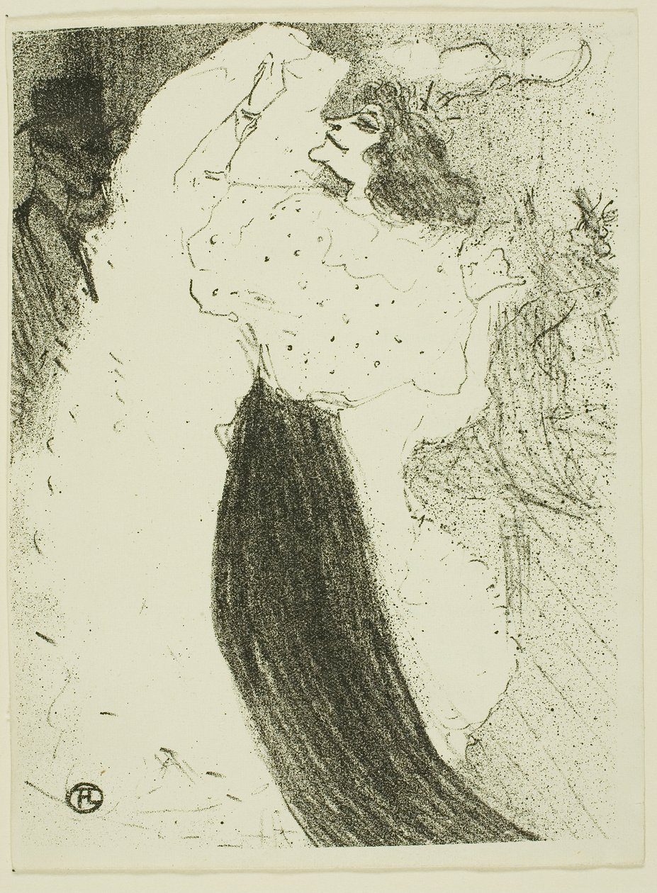 Excentrieke dans door Henri de Toulouse Lautrec