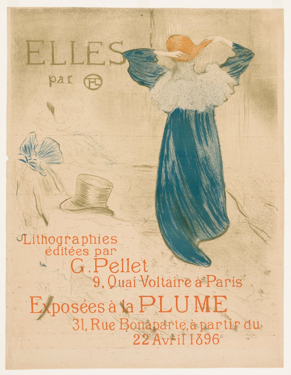 Elles: Frontispice door Henri de Toulouse Lautrec
