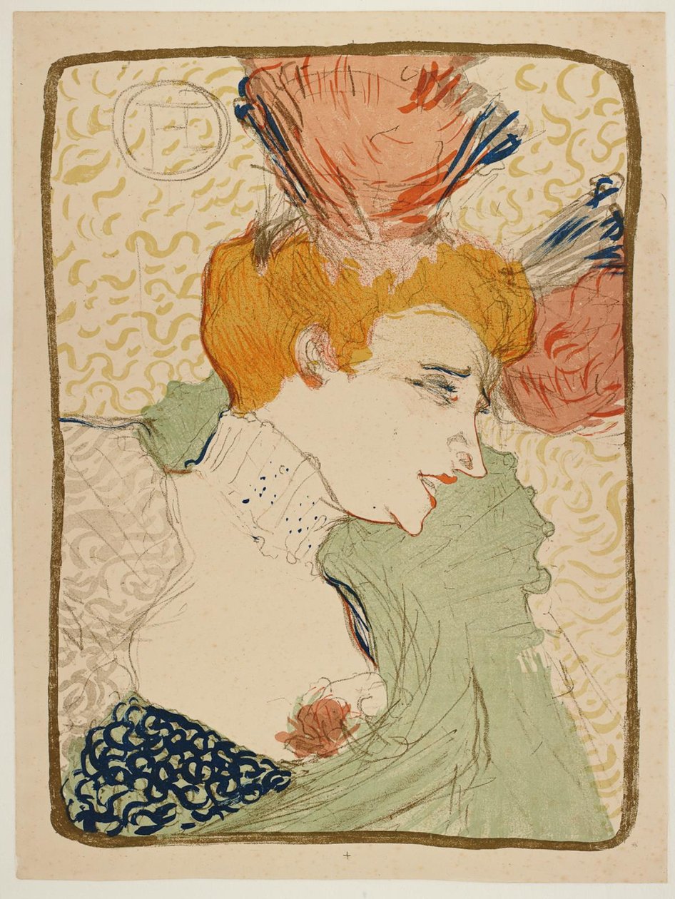 Mademoiselle Marcelle Lender, en Buste door Henri de Toulouse Lautrec