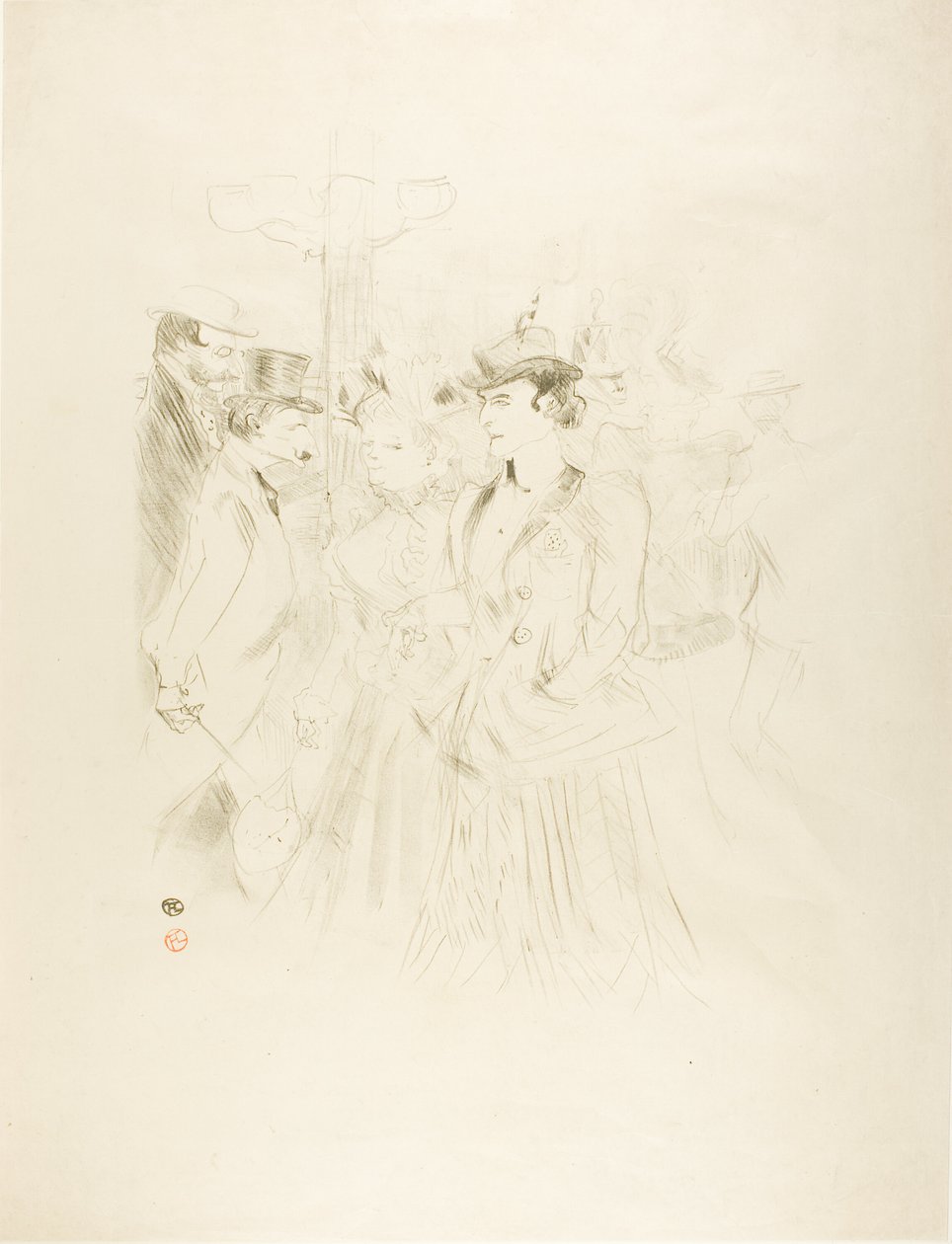 Promenade door Henri de Toulouse Lautrec