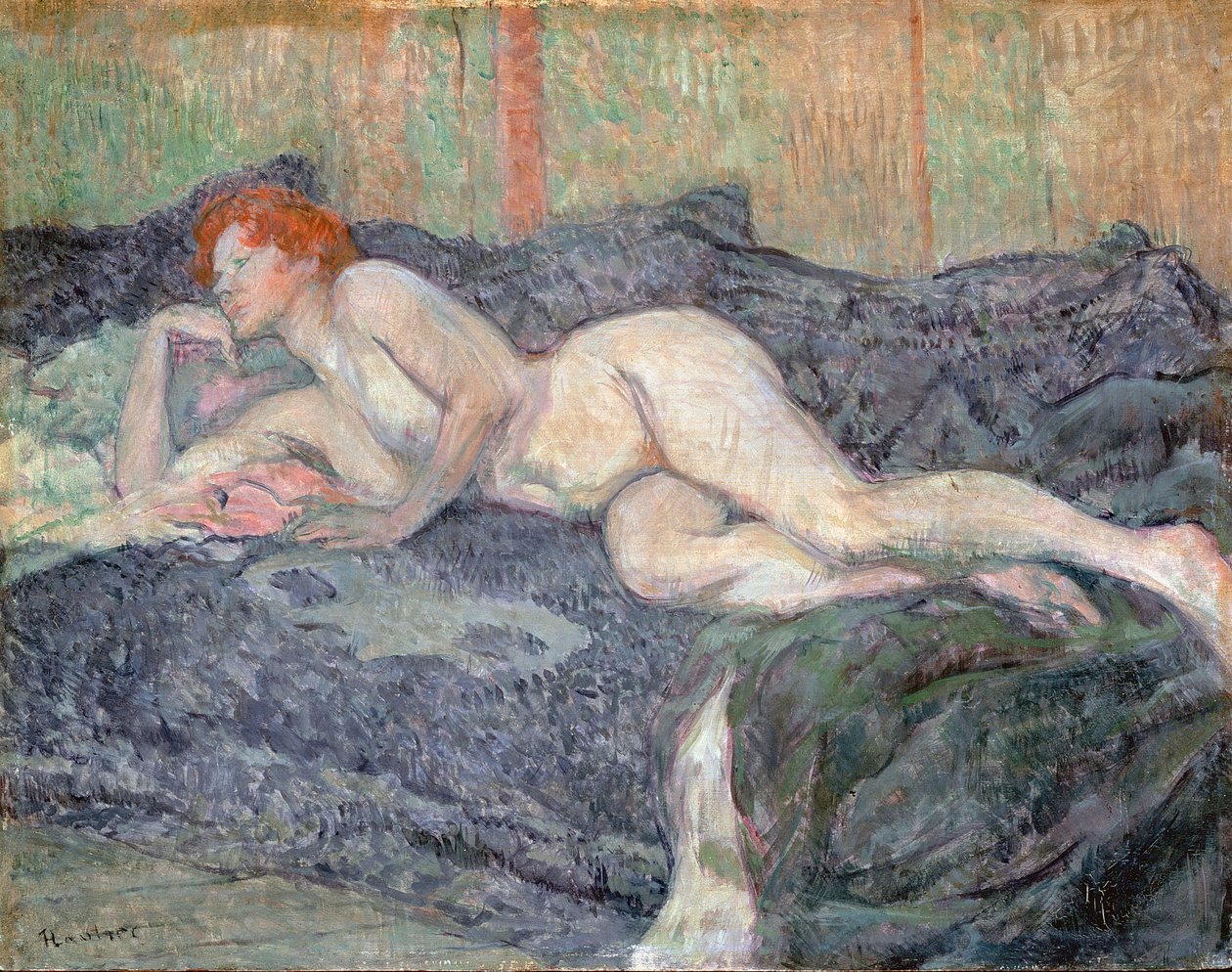 Liggende naakte, 1897 door Henri de Toulouse Lautrec