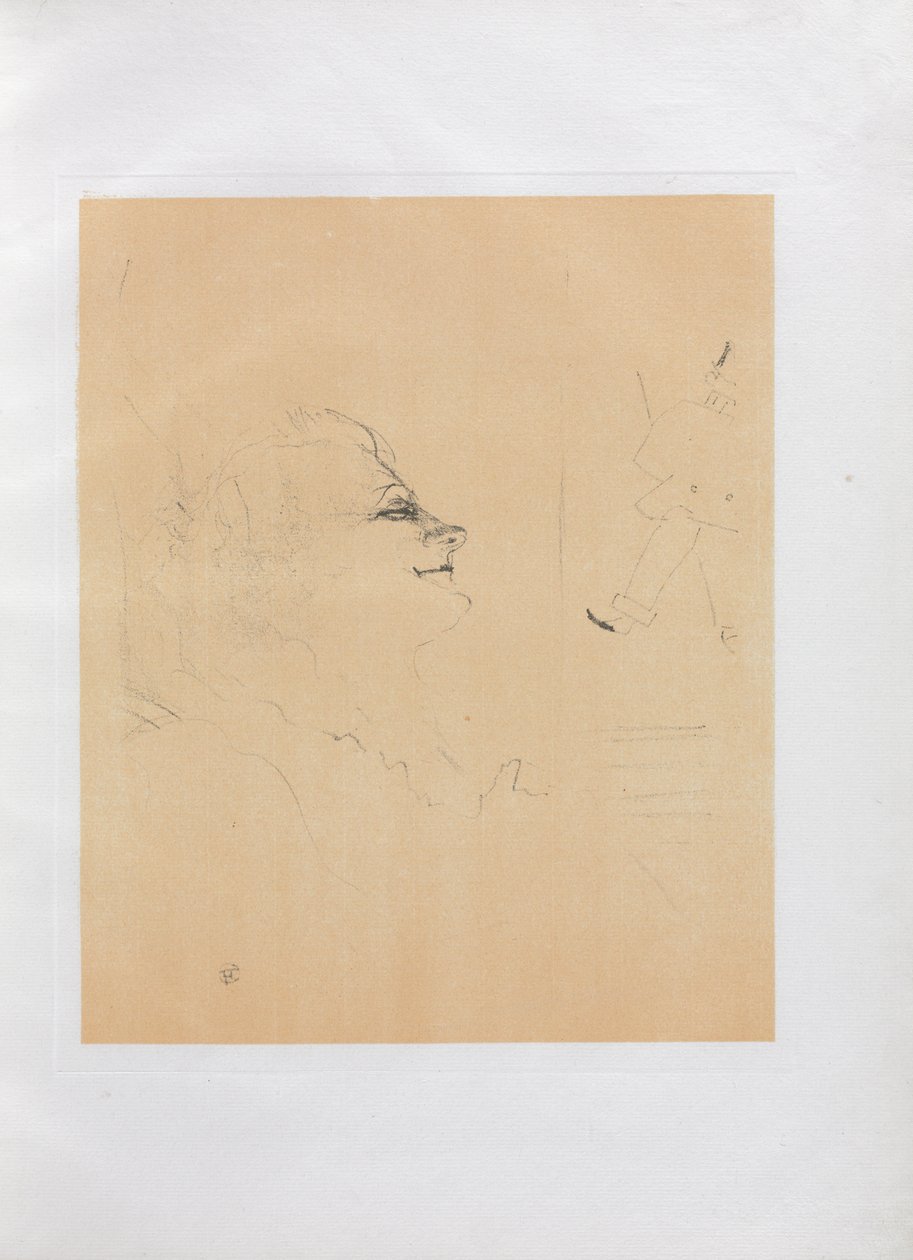 Yvette Guilbert-Engelse Serie: Pessima door Henri de Toulouse Lautrec
