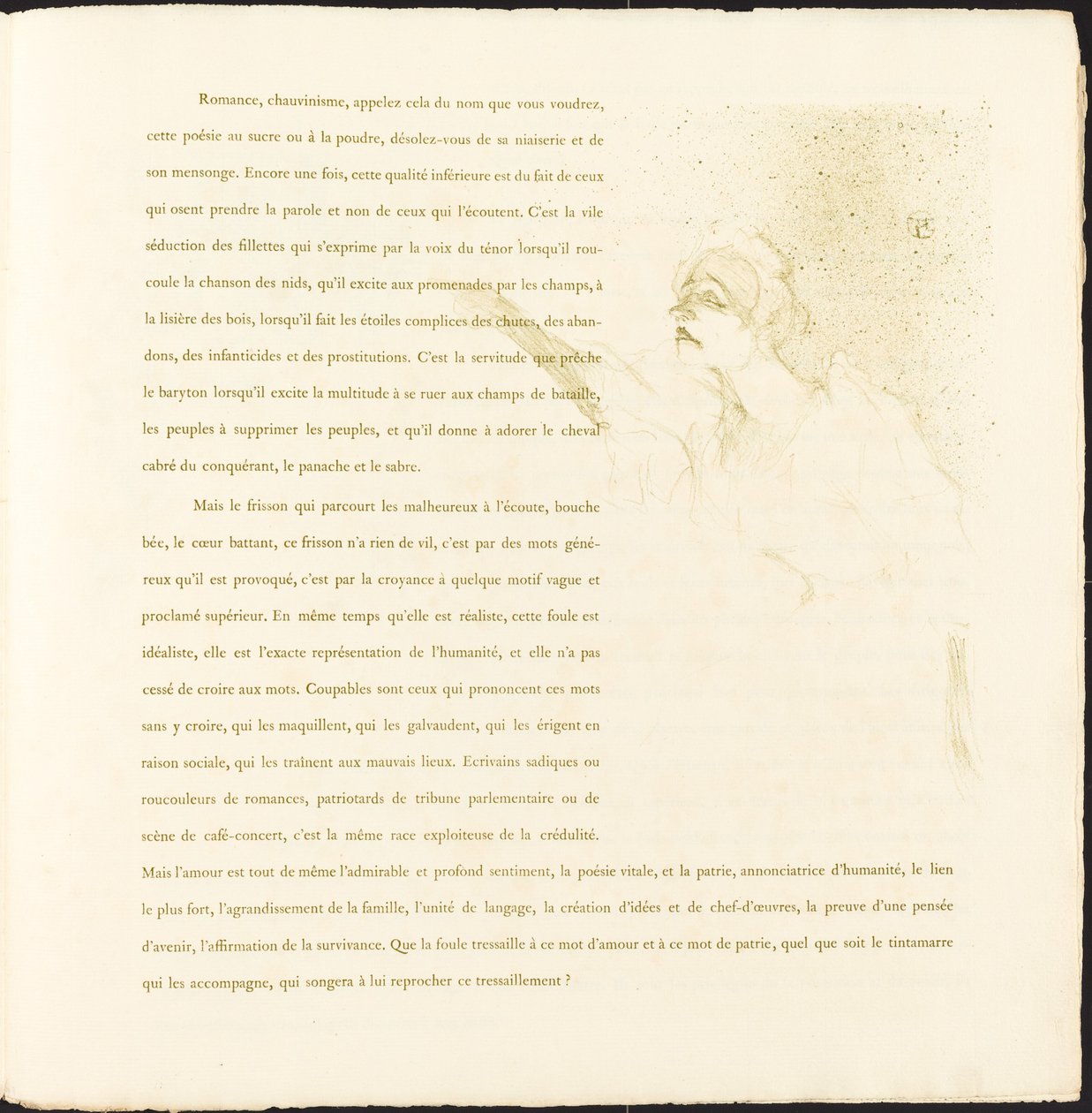 Yvette Guilbert door Henri de Toulouse Lautrec