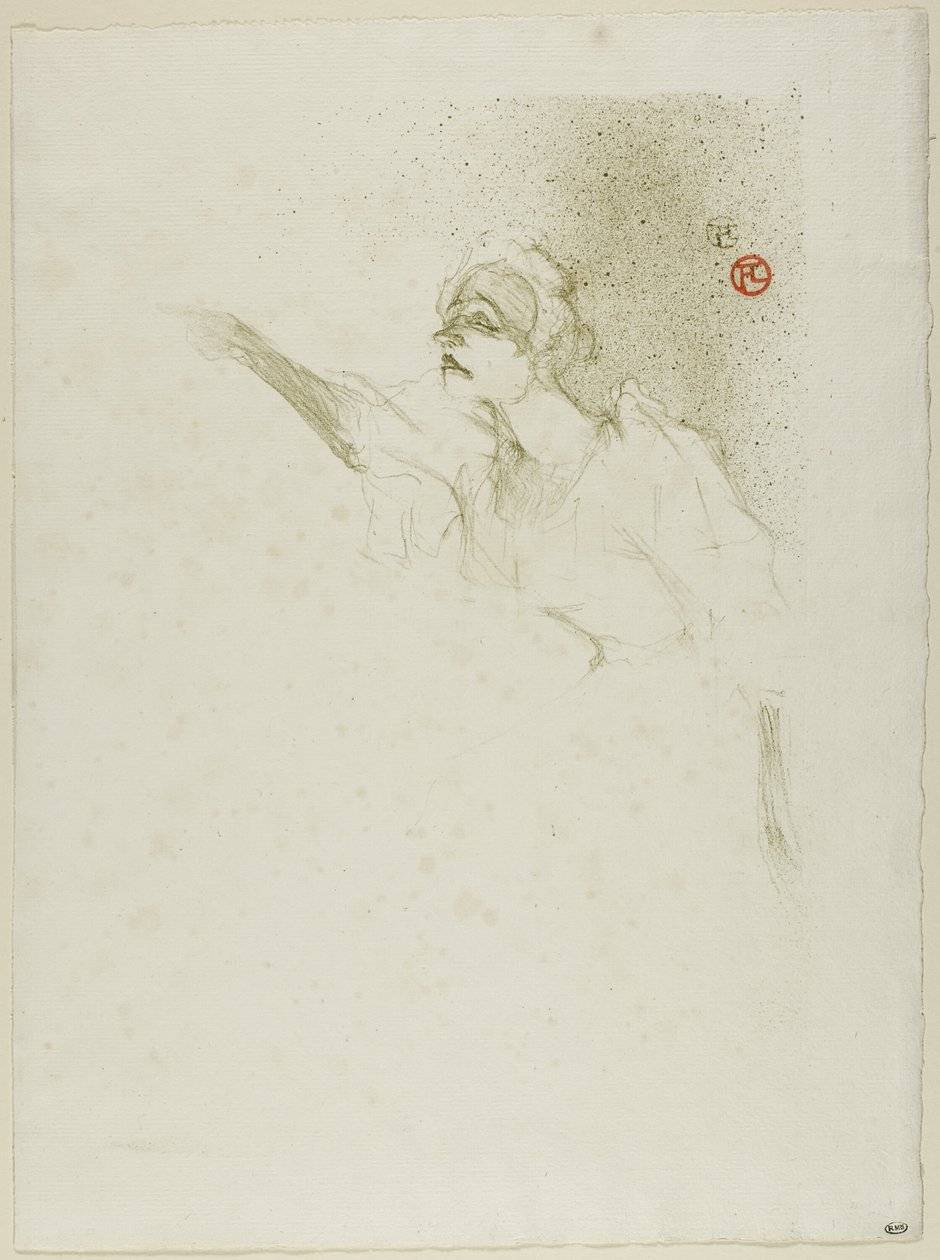 Yvette Guilbert door Henri de Toulouse Lautrec