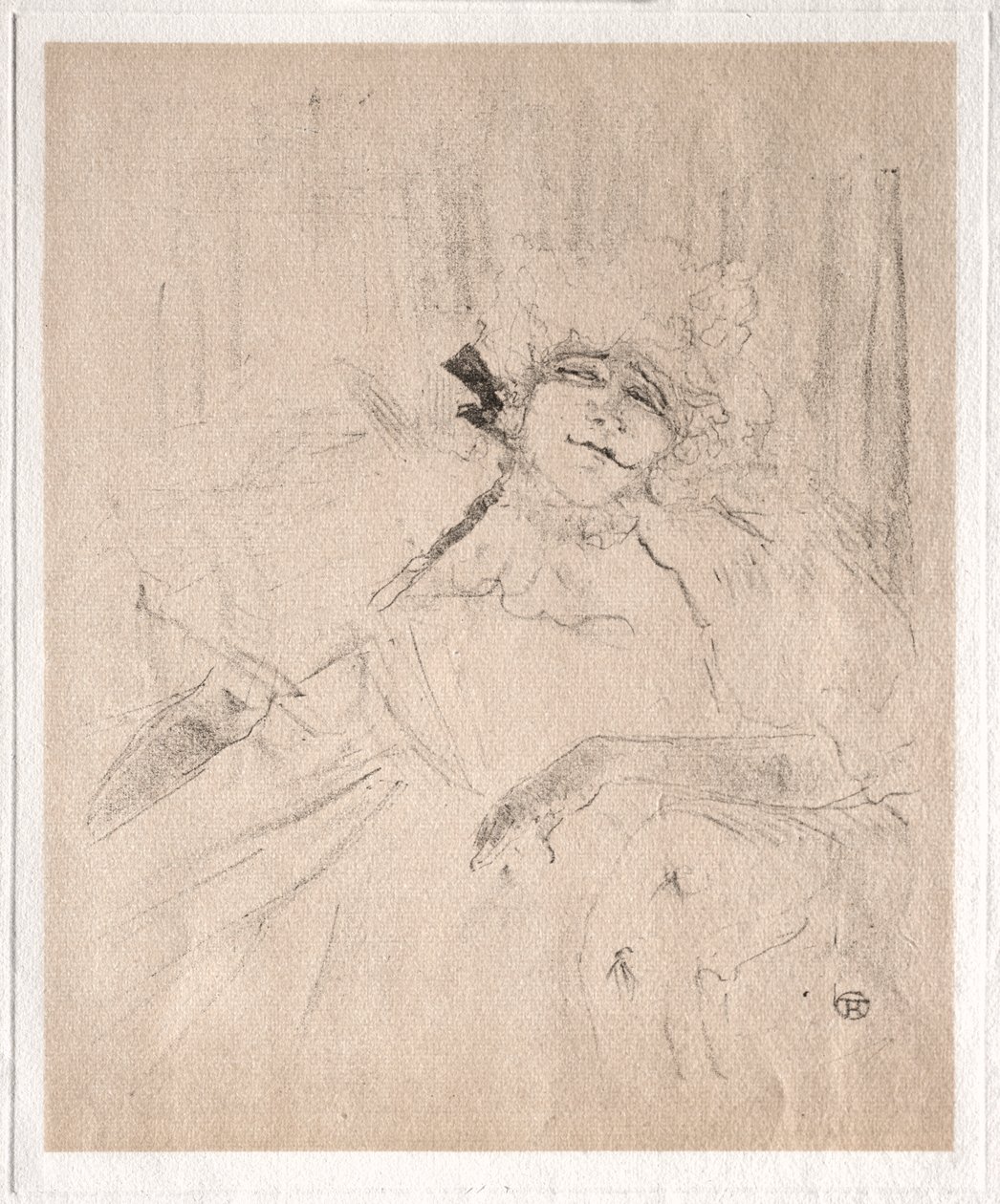 Yvette Guilbert: Chanson Ancienne door Henri de Toulouse Lautrec