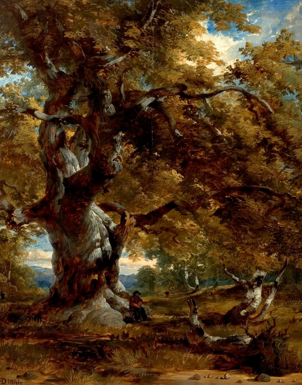 De Major Oak, 1844 door Henry Dawson