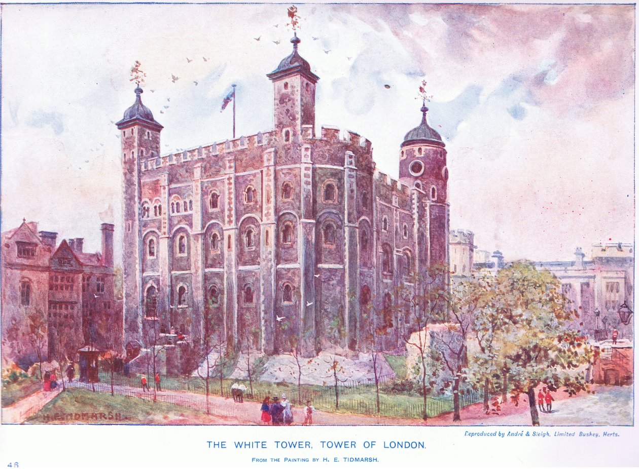 De Witte Toren, Tower of London door Henry Edward Tidmarsh