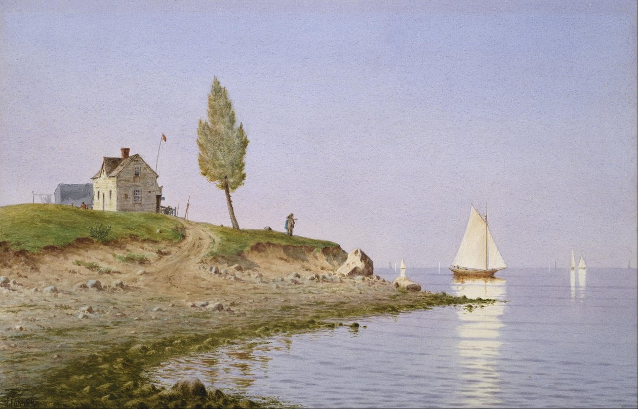 Een Kalm Middag, Long Island door Henry Farrer