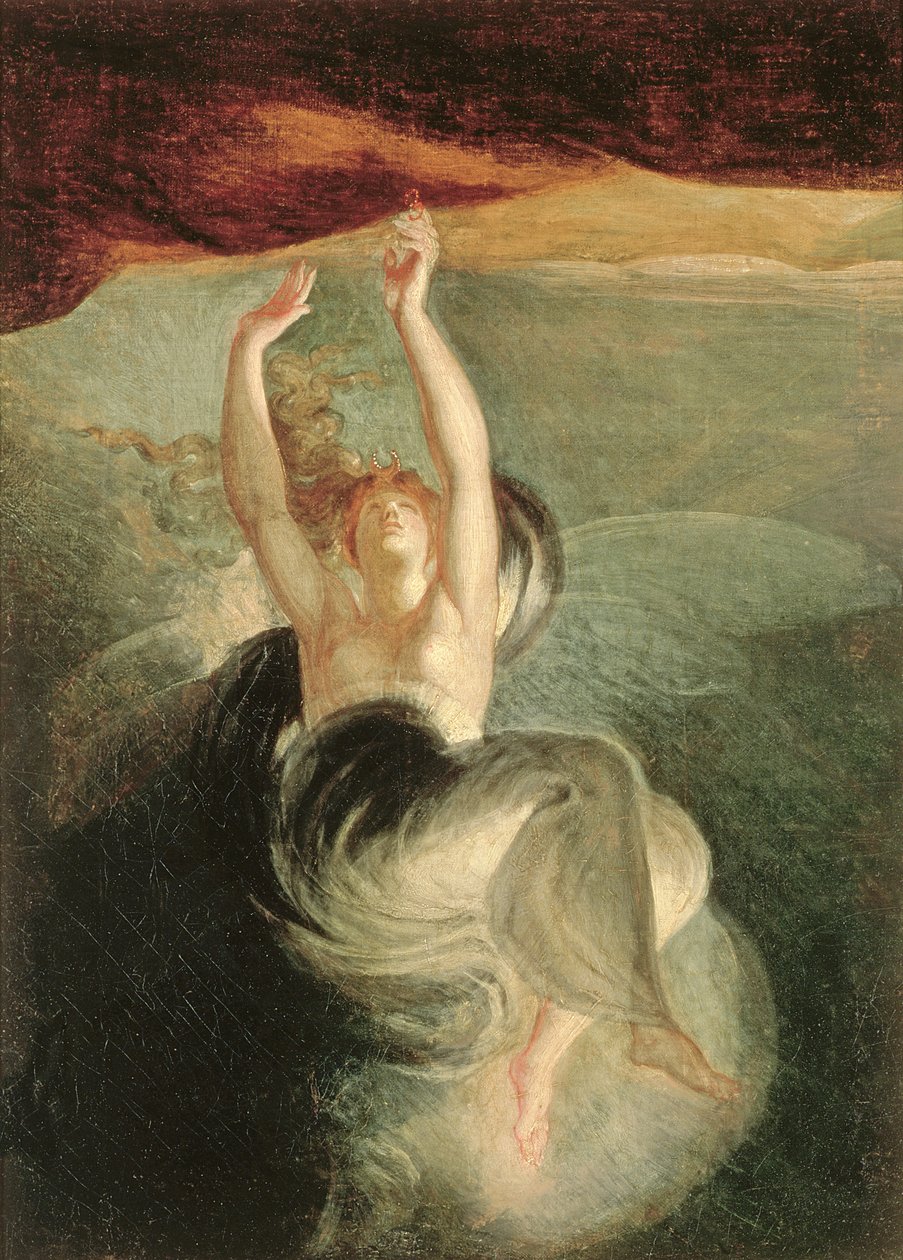 Titania vindt de magische ring aan de kust, uit 
