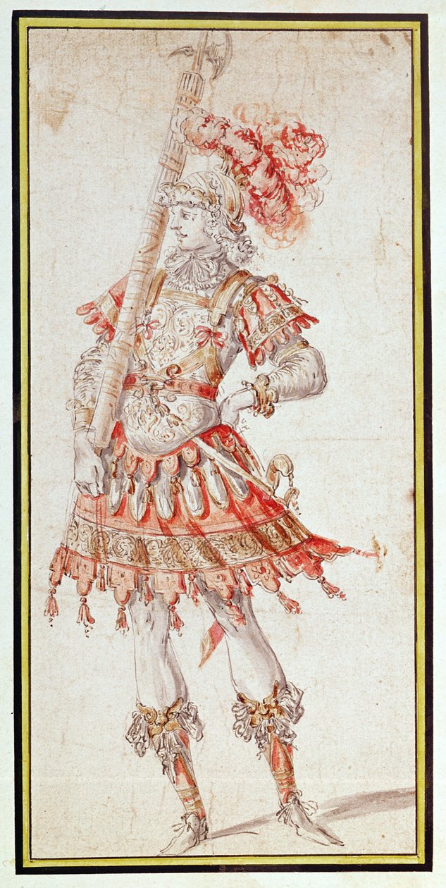Kostuumontwerp voor Carousel, c.1662 door Henry Gissey