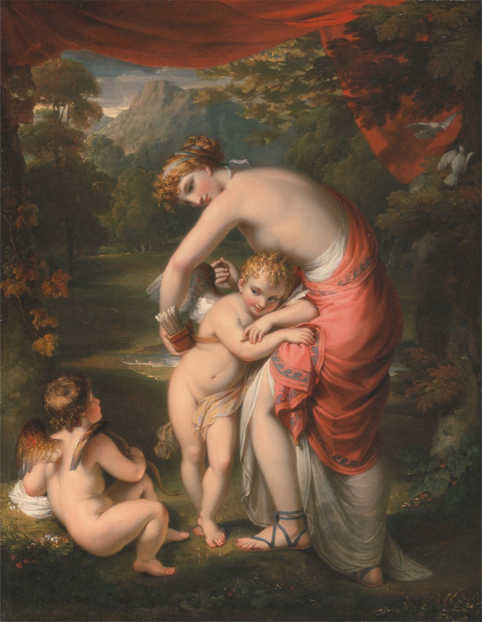 Venus en Cupido door Henry Howard