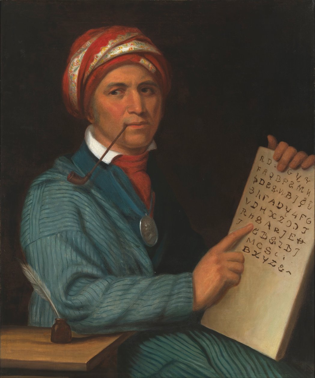 Sequoyah door Henry Inman