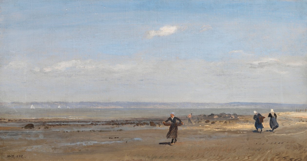 Vrouwen op het Strand bij Eb door Henry Moore