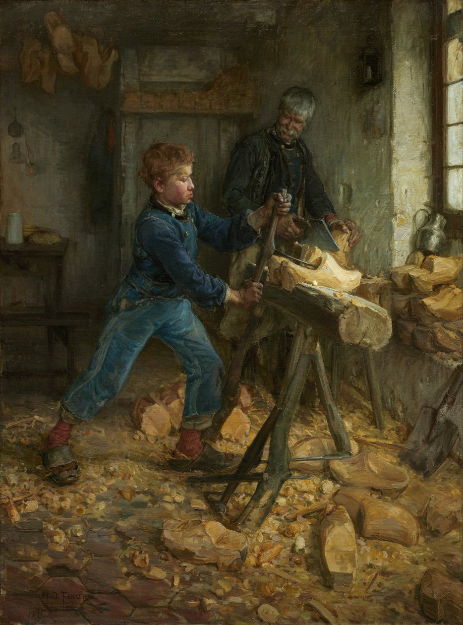 De Jonge Klompenmaker door Henry Ossawa Tanner