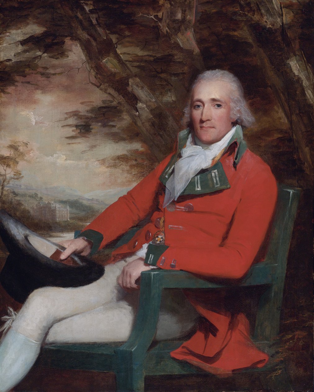 Thomas Carmichael, 5e Graaf van Hyndford (circa 1750-1811) door Henry Raeburn