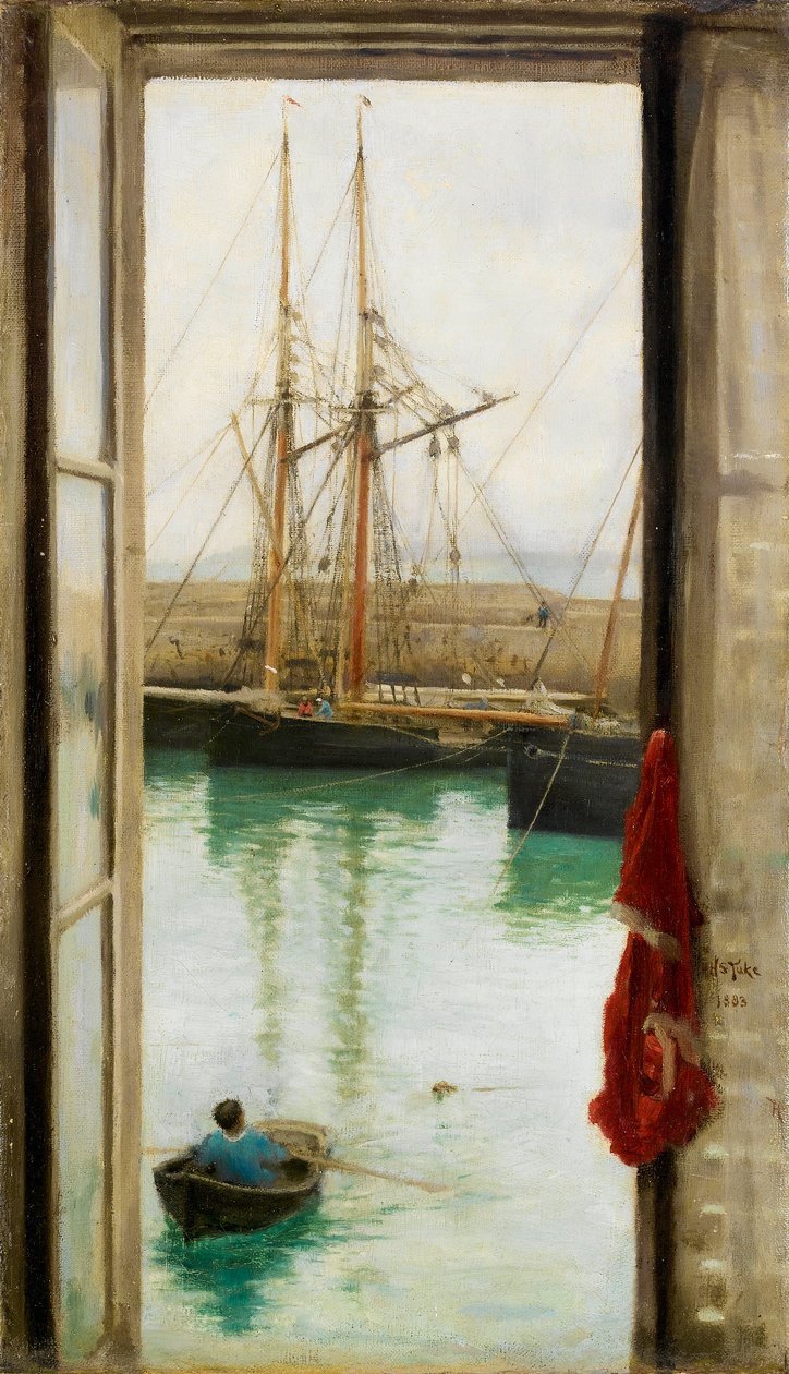 Haven Dielette, Normandië door Henry Scott Tuke