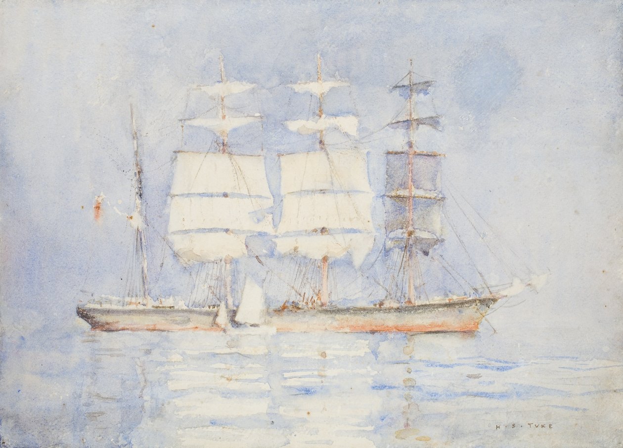 In Falmouth Bay door Henry Scott Tuke