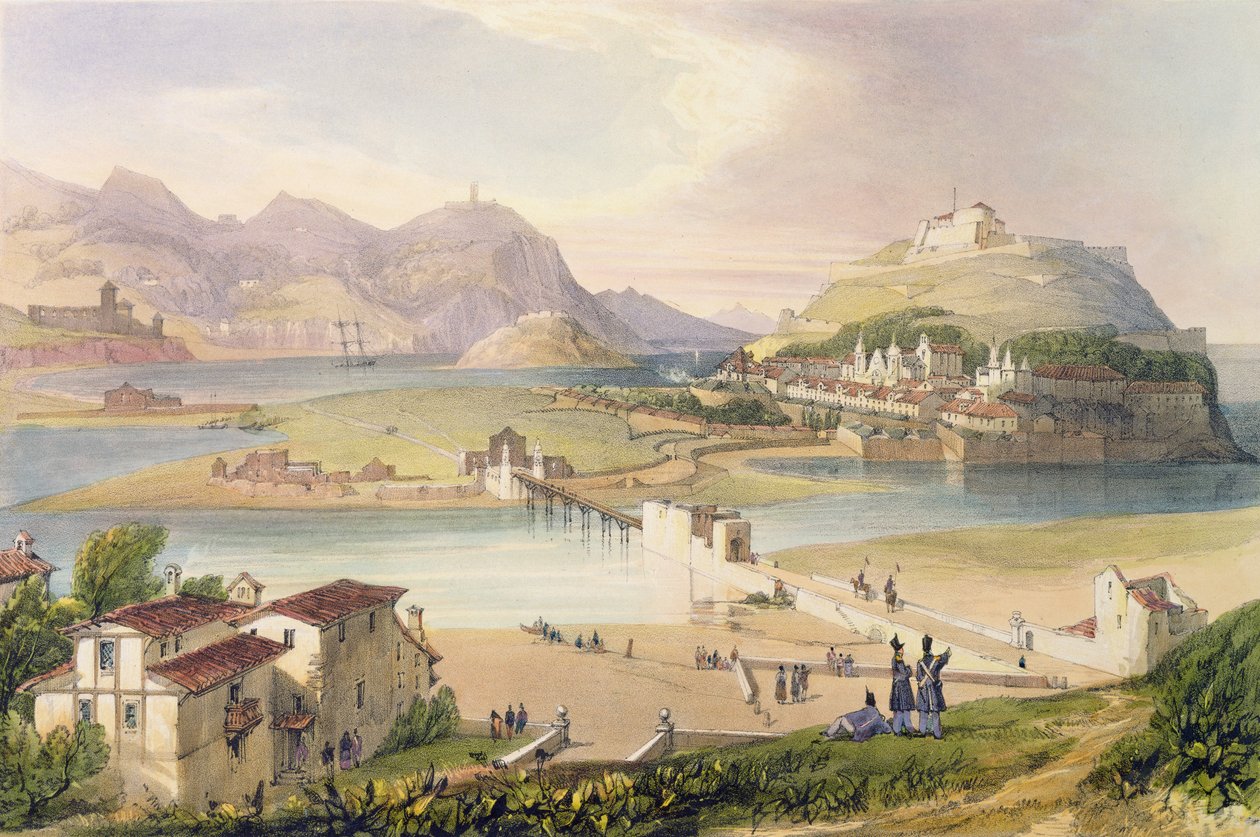 San Sebastian, 1838 door Henry Wilkinson