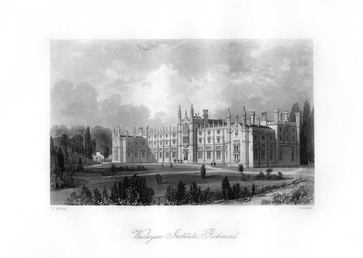 Wesleyan Institute, Richmond, 19e eeuw door Henry Adlard