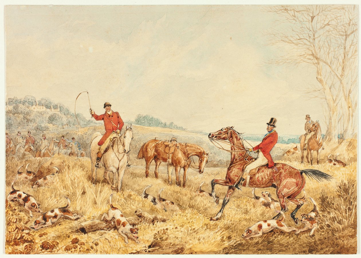 Jachtscène door Henry Alken