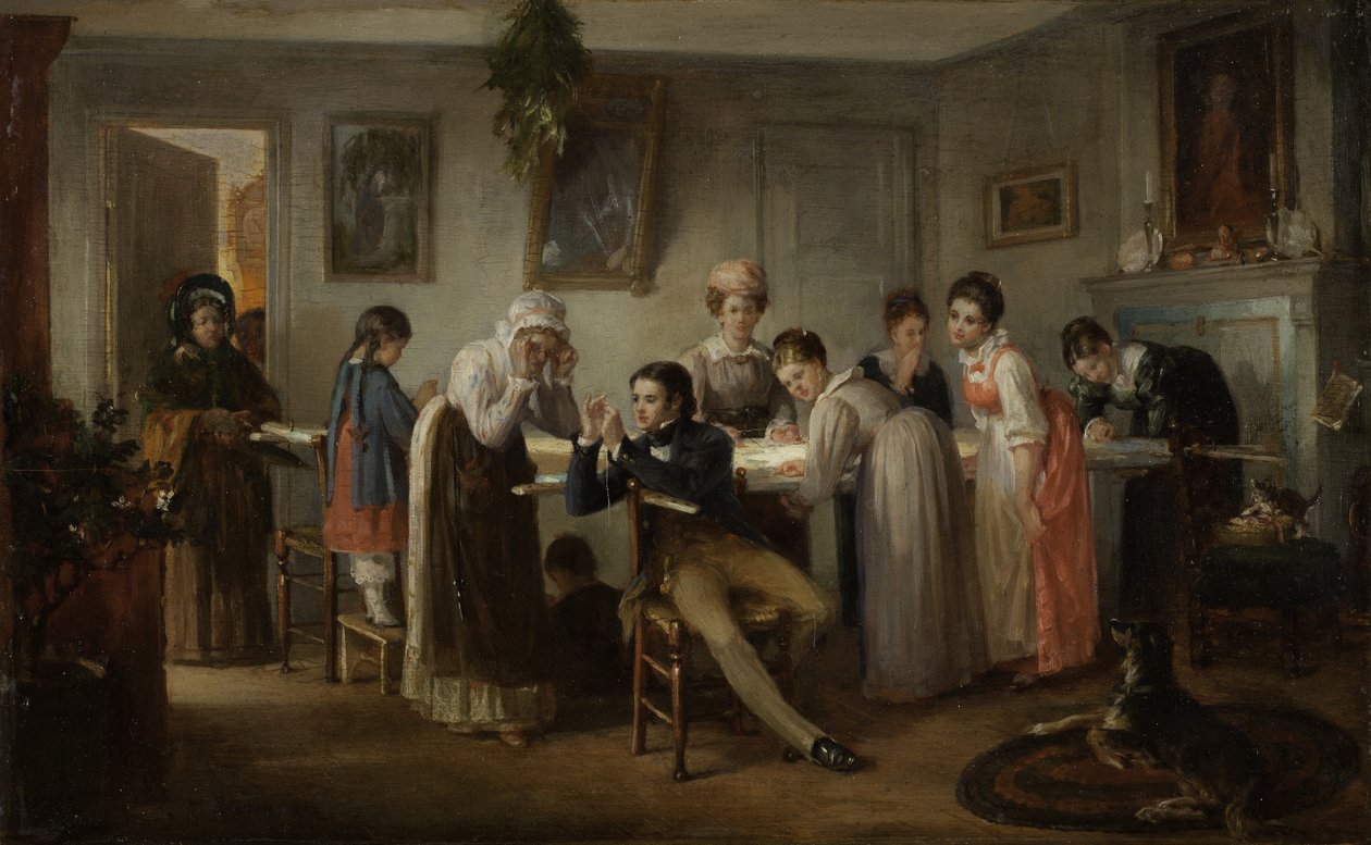 Quiltfeest, 1872 door Henry Bacon