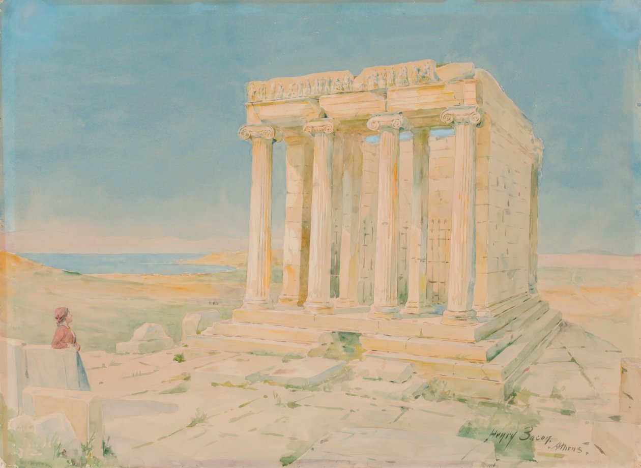 Tempel van Nike Apteros, n.d. door Henry Bacon