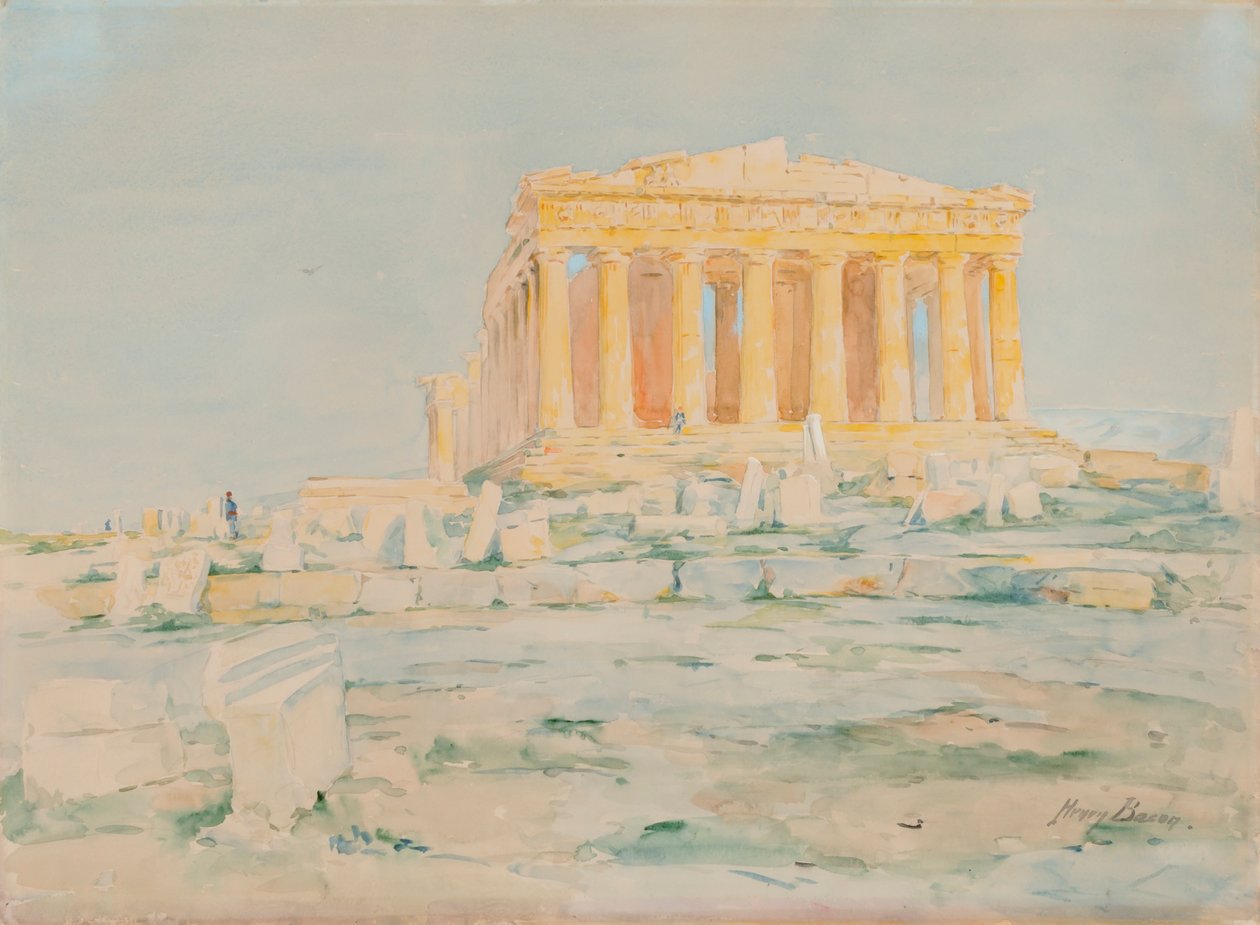 Het Parthenon, westgevel door Henry Bacon