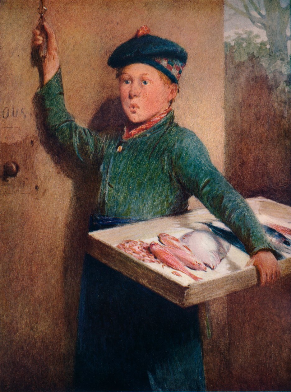 De Visverkopers Roep, ca. 1886 door Henry Benjamin Roberts