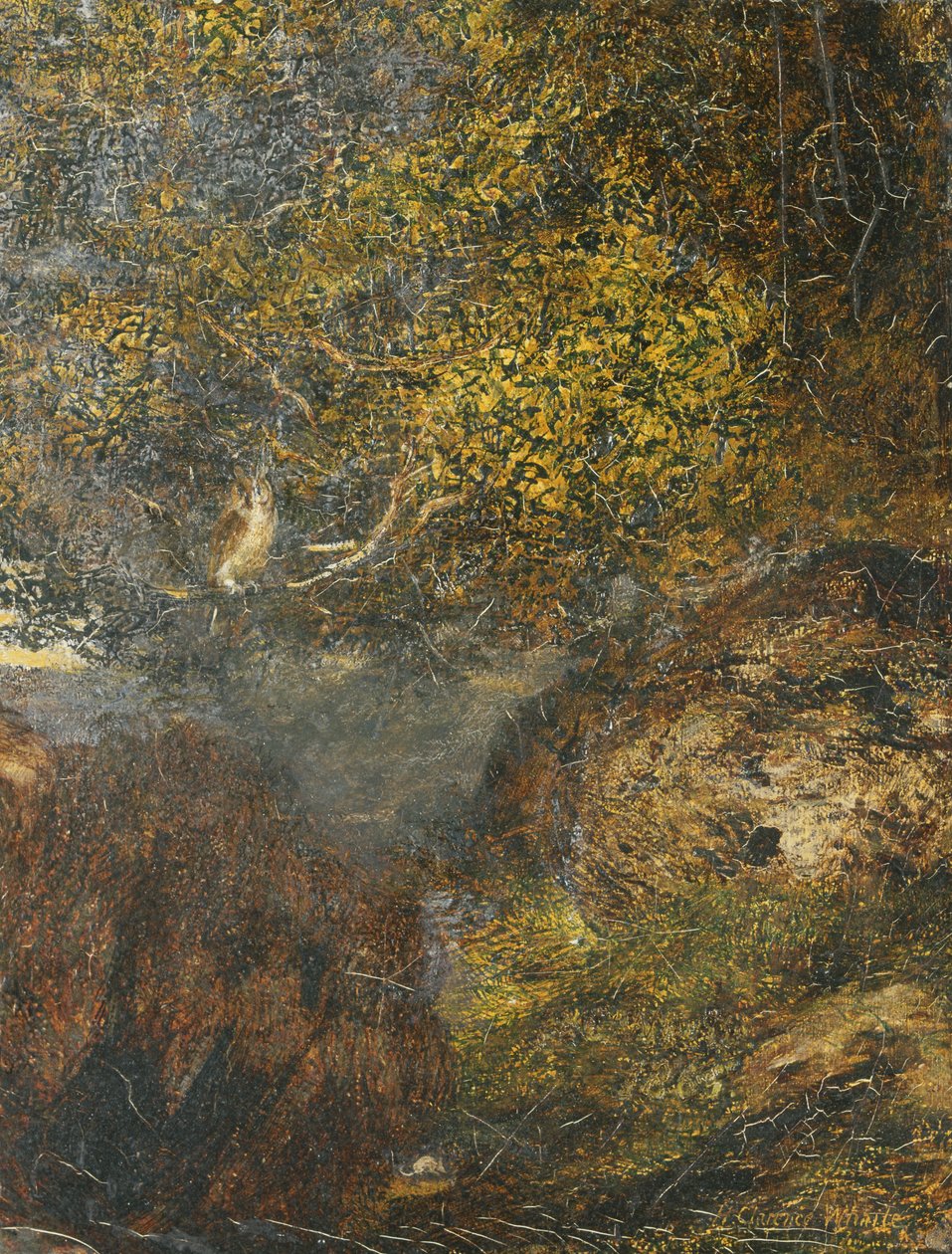 Het visioen van de boeteling: De uil door Henry Clarence Whaite