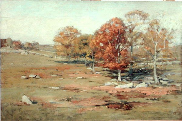 Herfstlandschap door Henry Cook White
