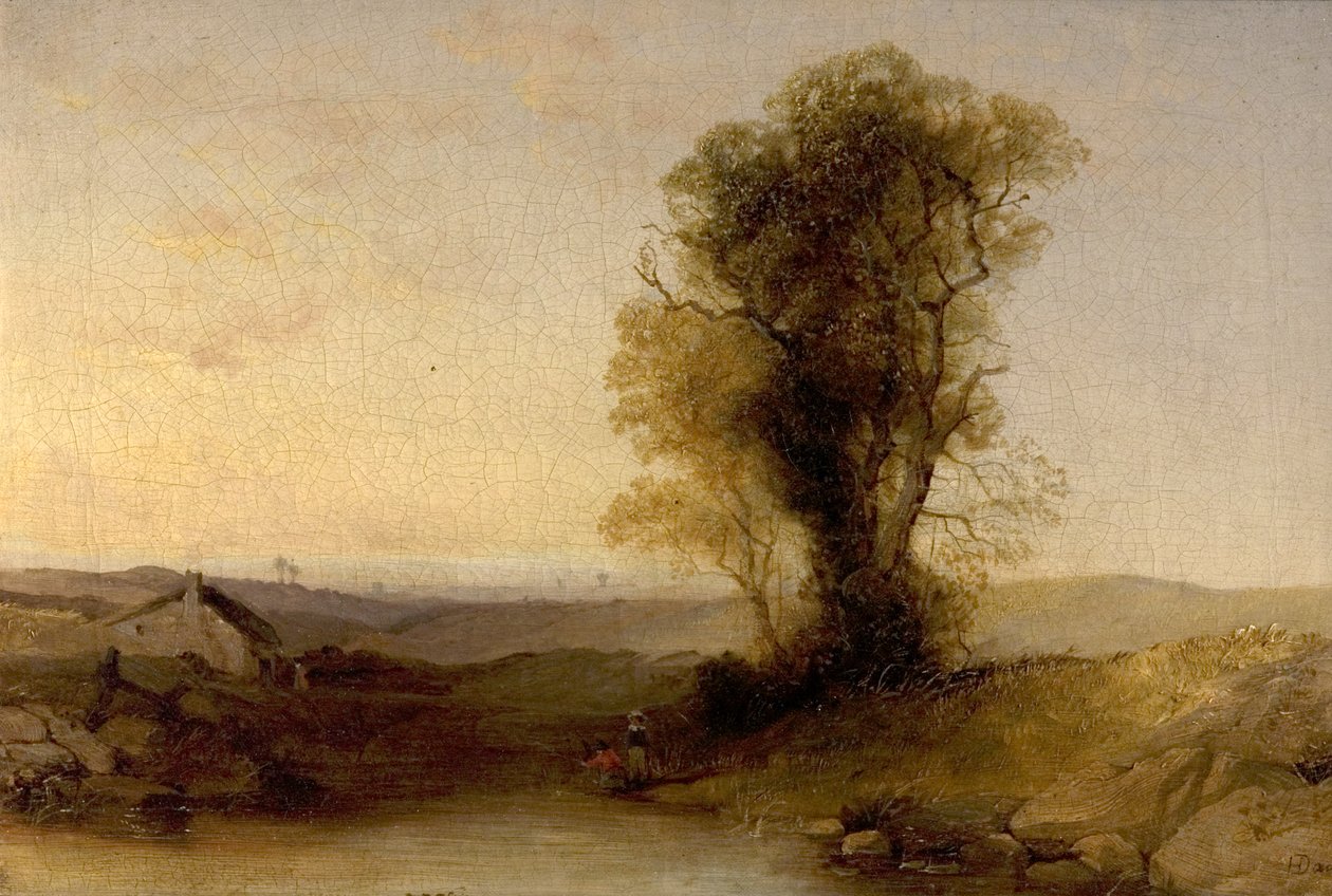 Landschap door Henry Dawson