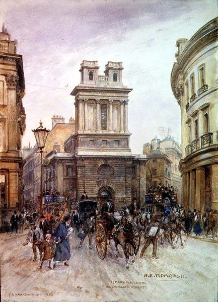 St. Mary Woolnoth: King William Street door Henry Edward Tidmarsh