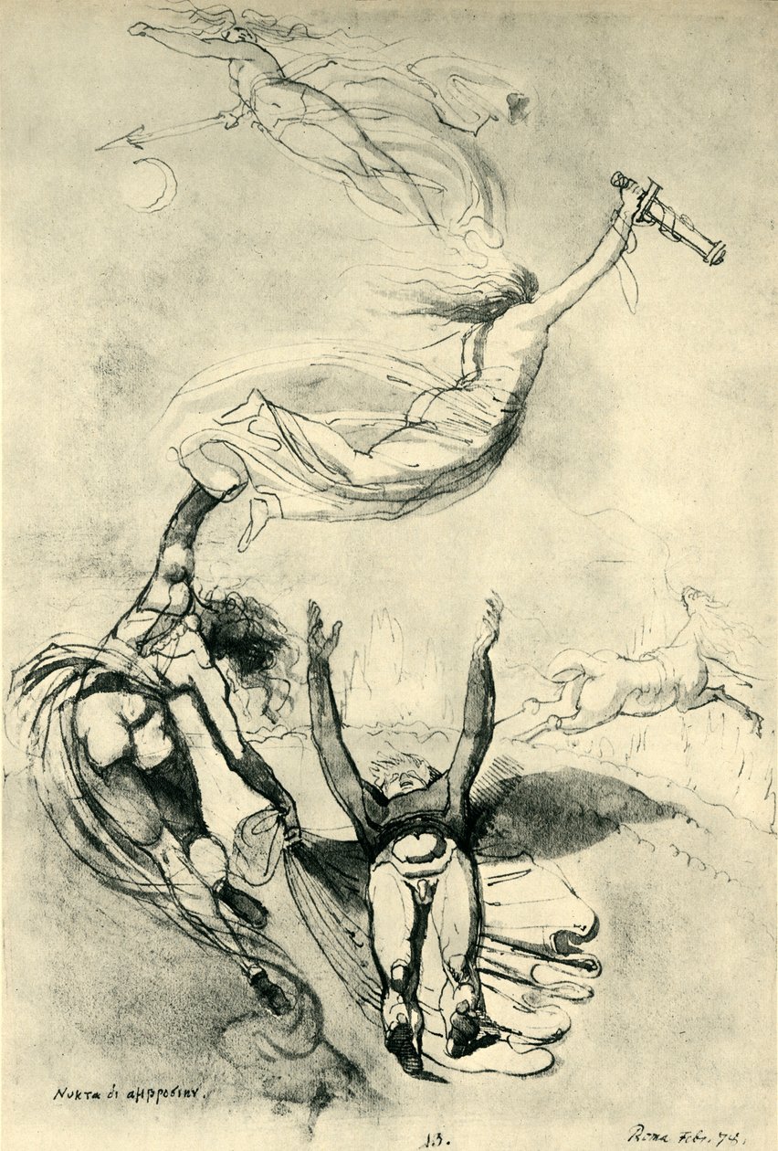Dode held met godinnen, 1778, 1943 door Johann Heinrich Füssli