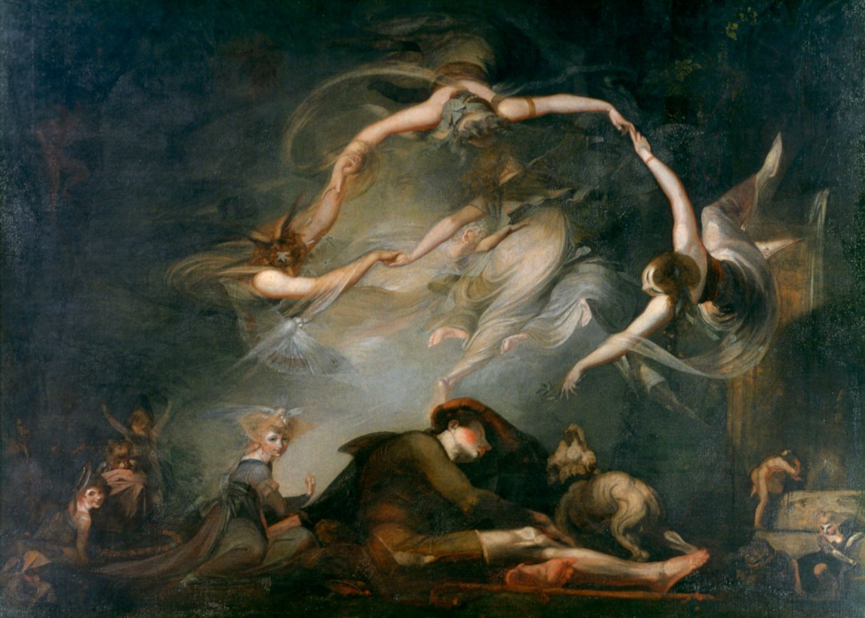 De droom van de herders, uit Paradise Lost door Johann Heinrich Füssli
