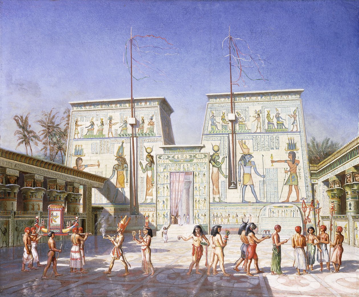 De tempel van Philae door Henry Hardinge Cunynghame