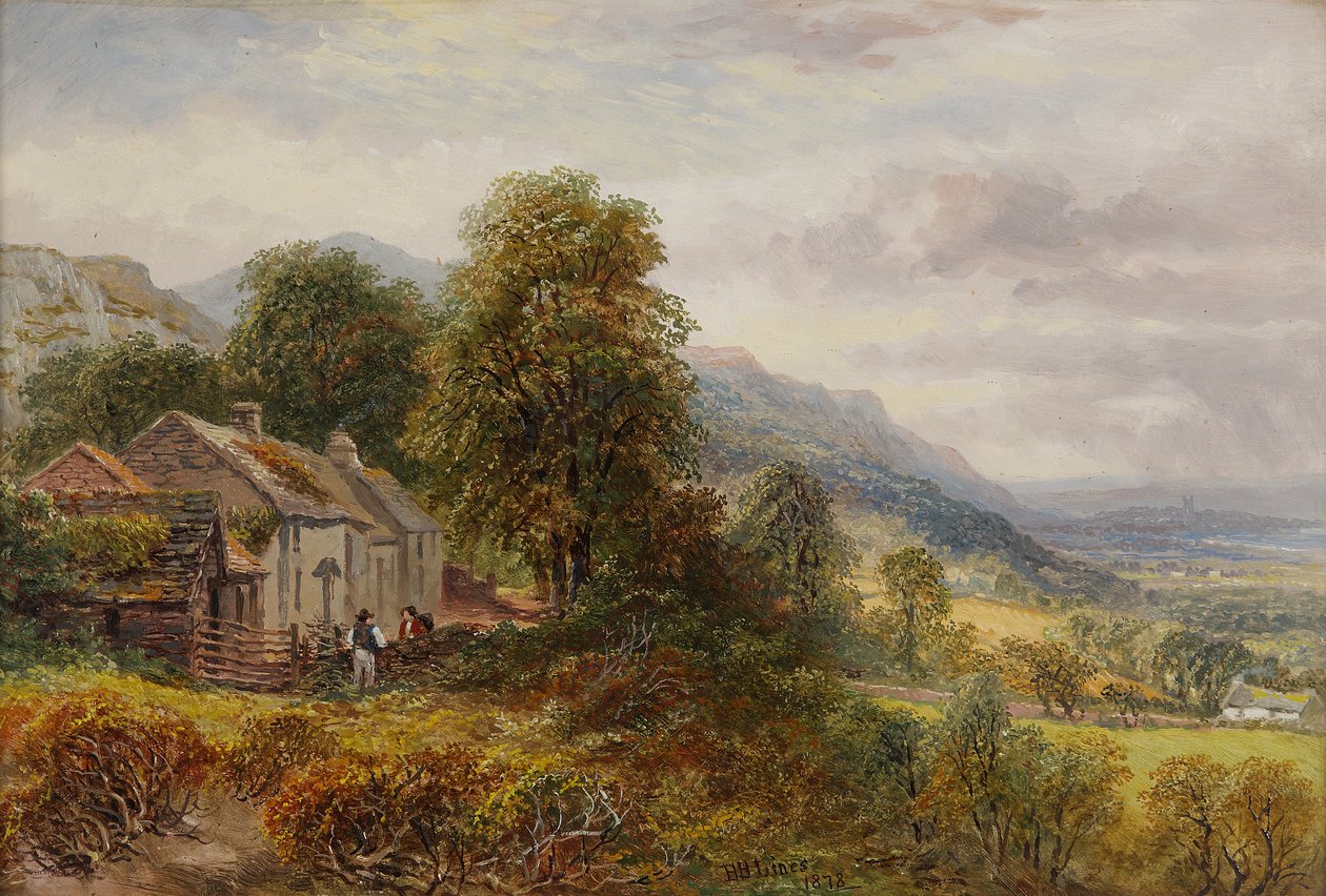 Bryngoleu Llanfairfechan, 1878 door Henry Harris Lines