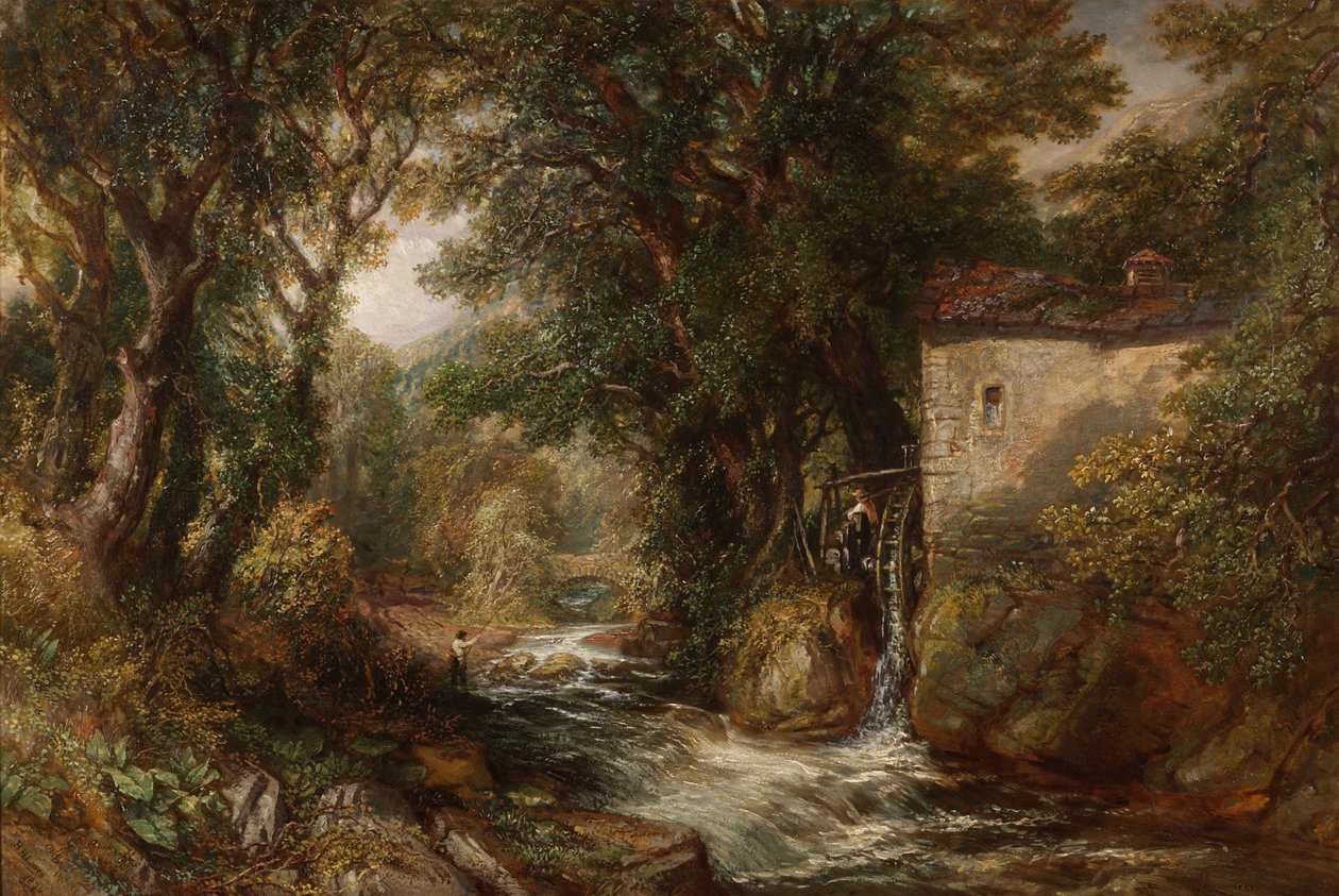 Dent Mill, Yorkshire door Henry Harris Lines