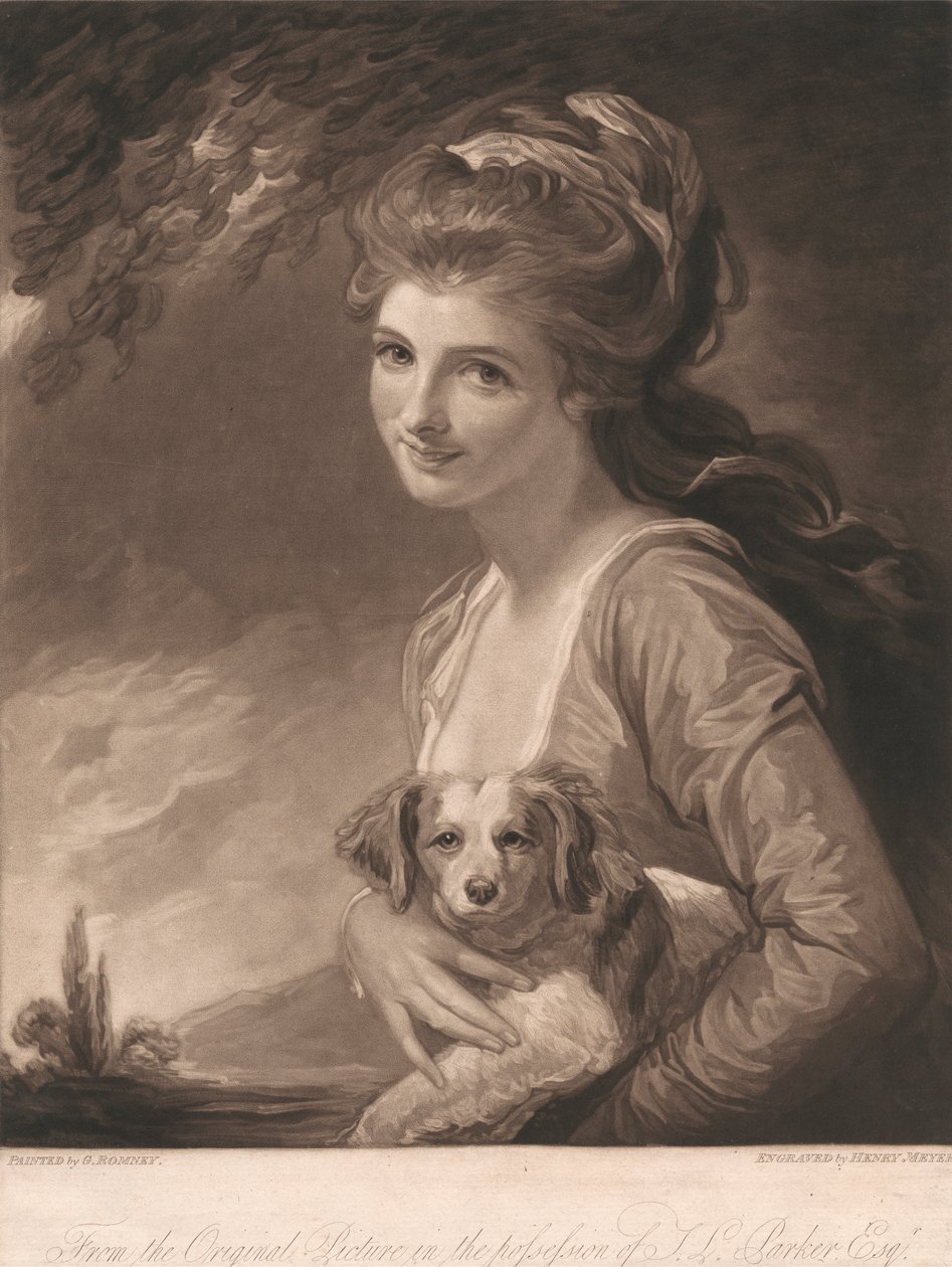 Lady Hamilton als natuur door Henry Hoppner Meyer