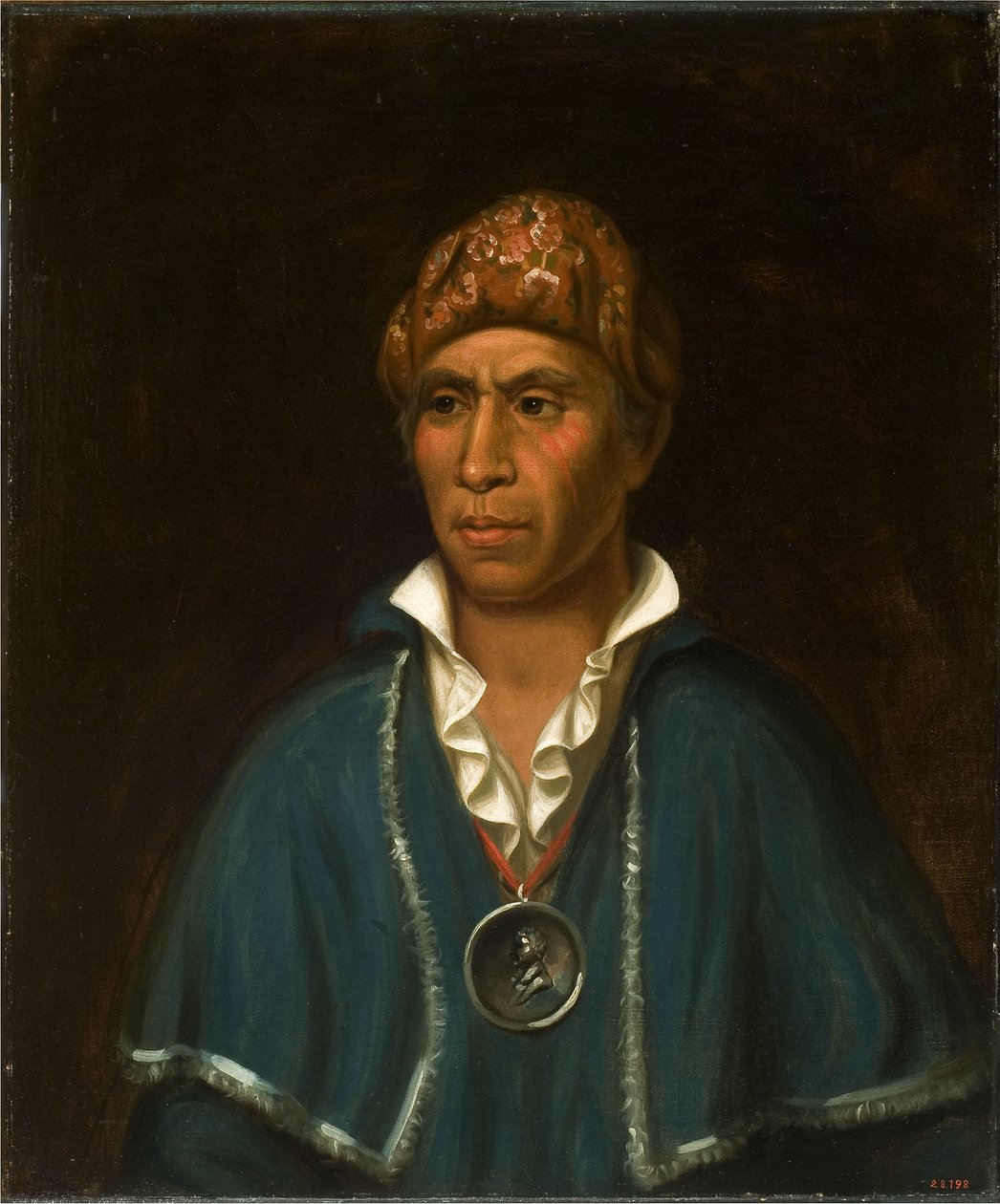 Qua-Ta-Wa-Pea (Shawnee) door Henry Inman