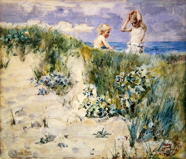 Op de duinen door Henry John Yeend King