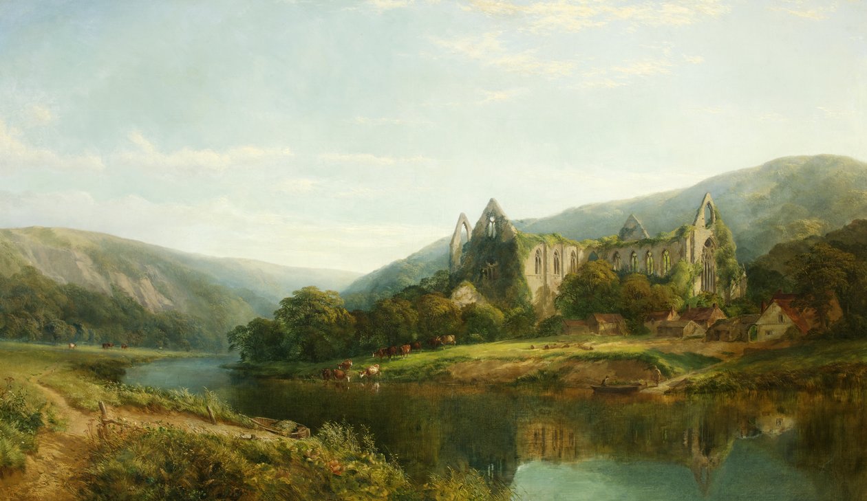 Tintern Abbey, 1861 door Henry Jutsum