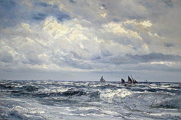 Uitzicht op zee door Henry Moore