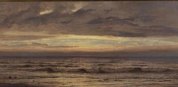 De kust, avond door Henry Moore