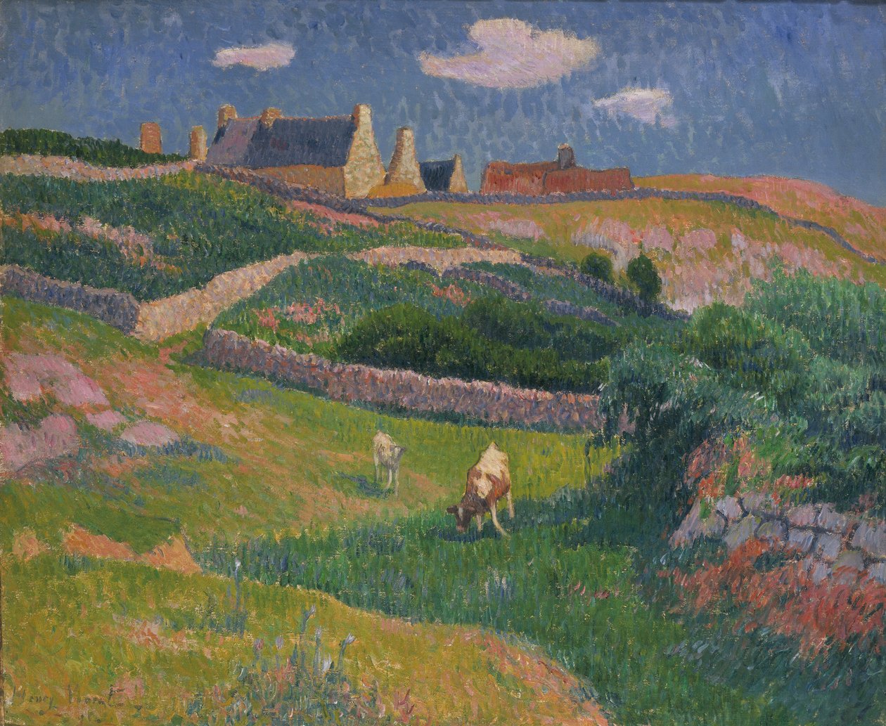 Bretons landschap door Henry Moret